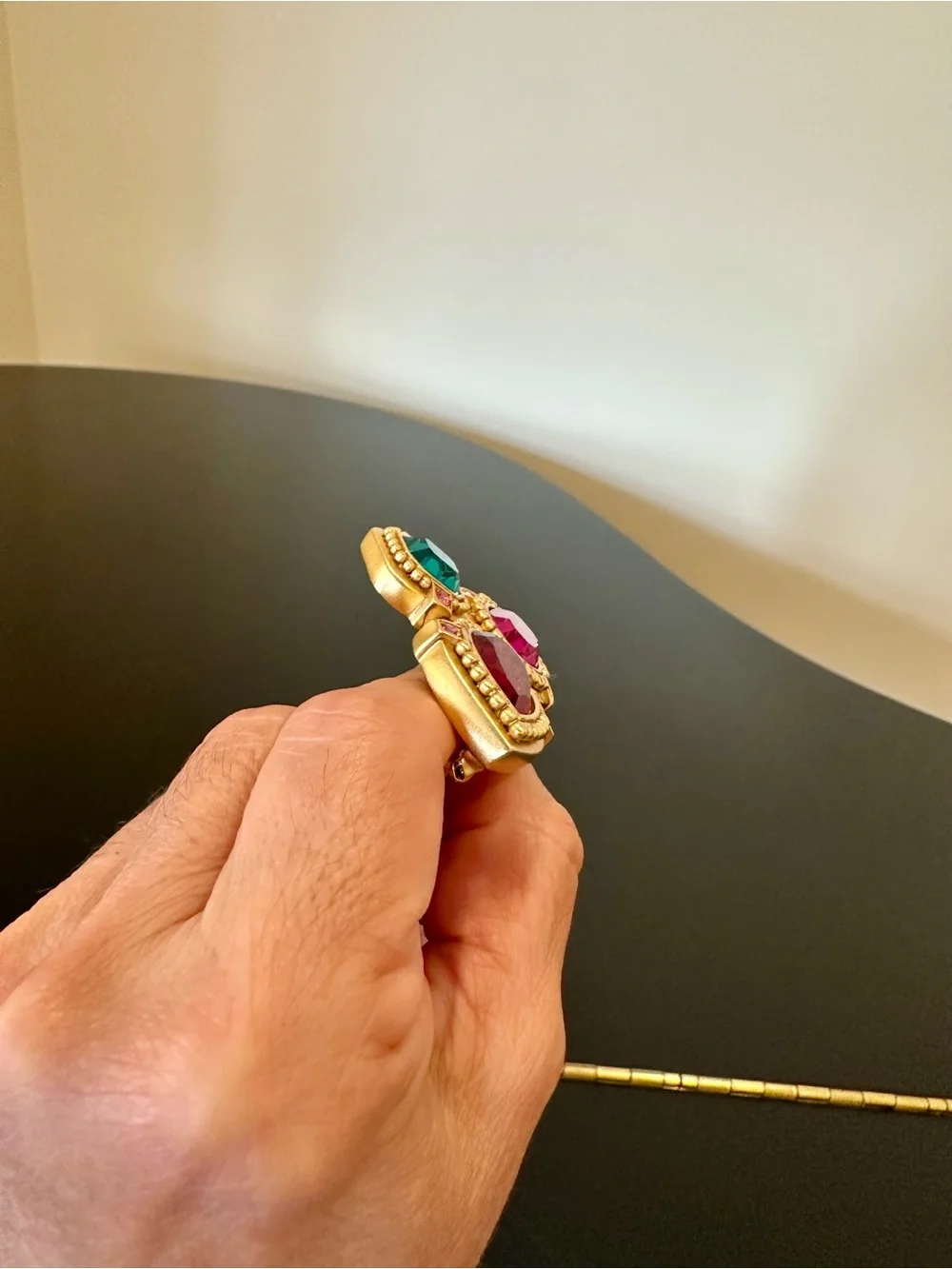 Oscar de La Renta RETRO ICONIC COUTURE LUXURY RUNWAY RARE CRYSTAL BROOCH